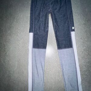 Under Armour Kids Charcoal and Light Gray Leggings